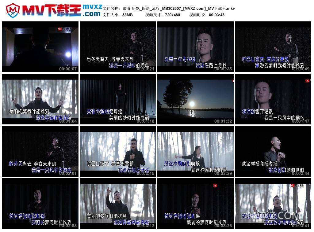张雨飞-飘_国语_流行_MB302607